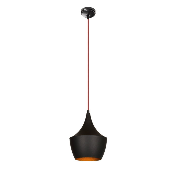 Opviq Elmas - 3551 Lámpara de araña negra y roja